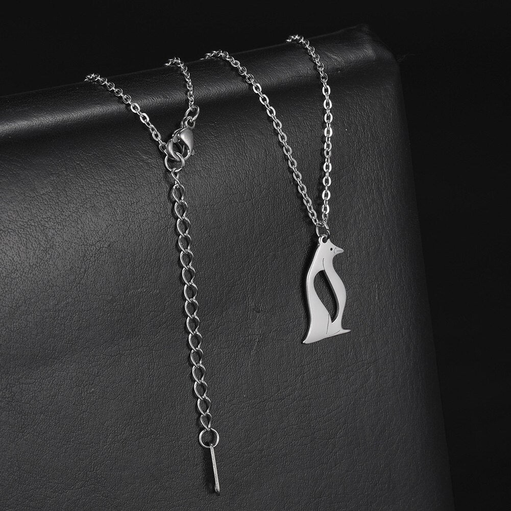 Silver Penguin Necklace