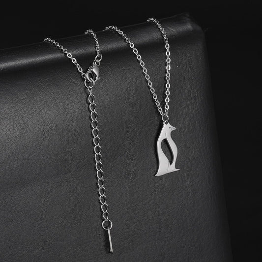 Silver Penguin Necklace