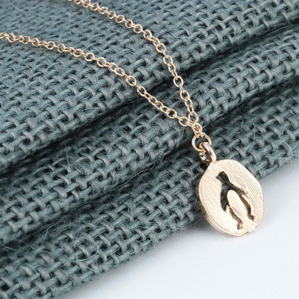 Cutout Penguin Pendant