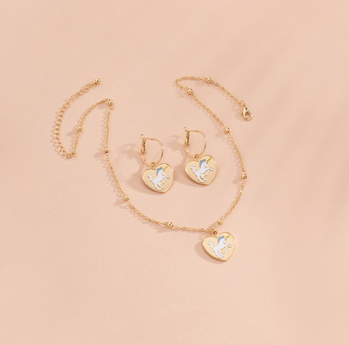 Unicorn Necklace And Earring Sets