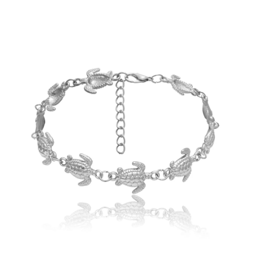 Turtle Charm Anklet