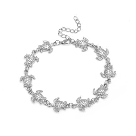 Turtle Charm Anklet