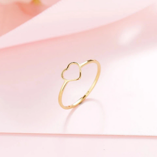 Heart Ring In Silver And Gold