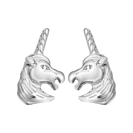 Silver Unicorn Earrings