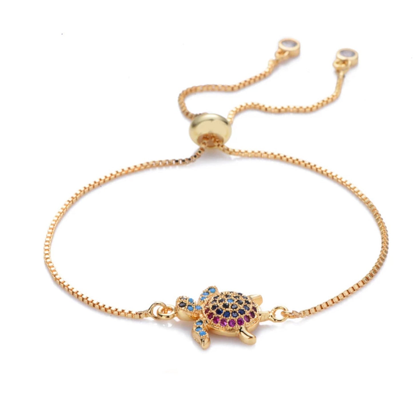 Rainbow Turtle Bracelet