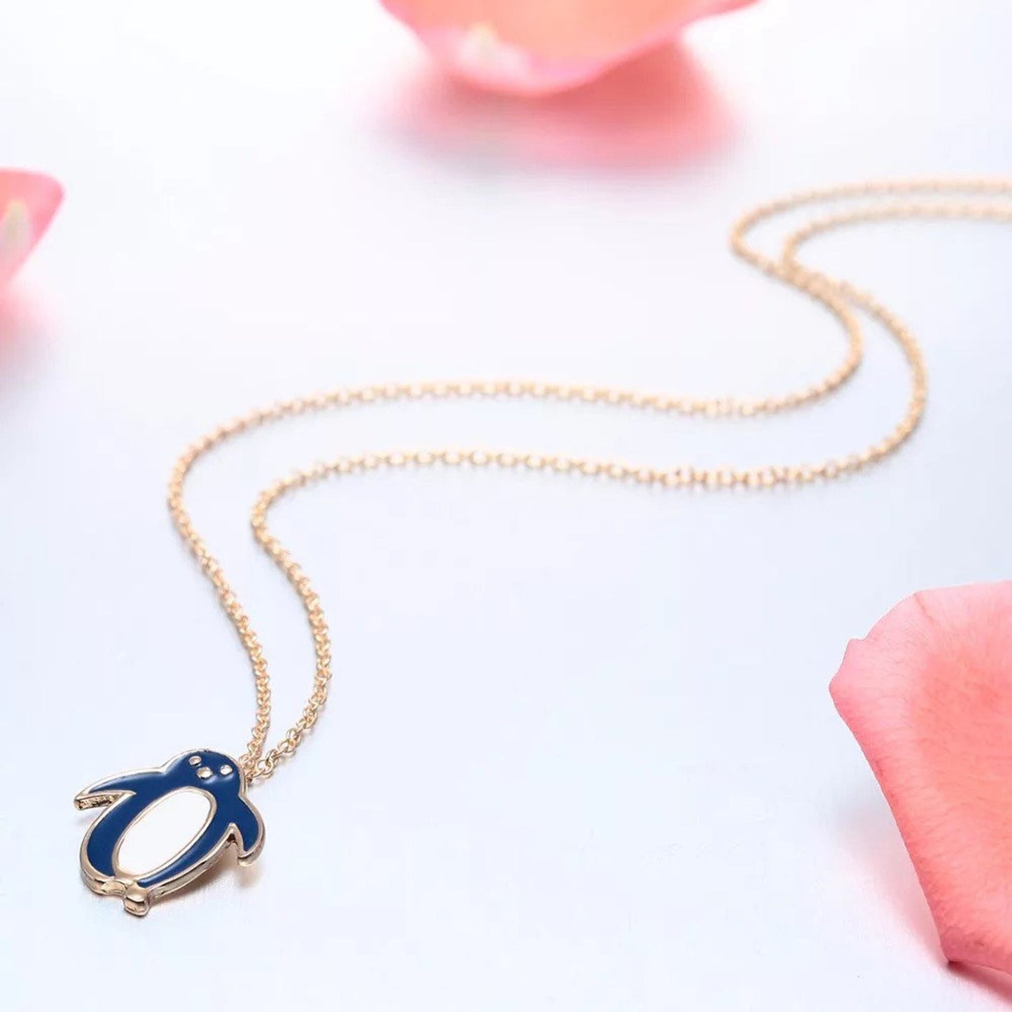 Blue Penguin Necklace