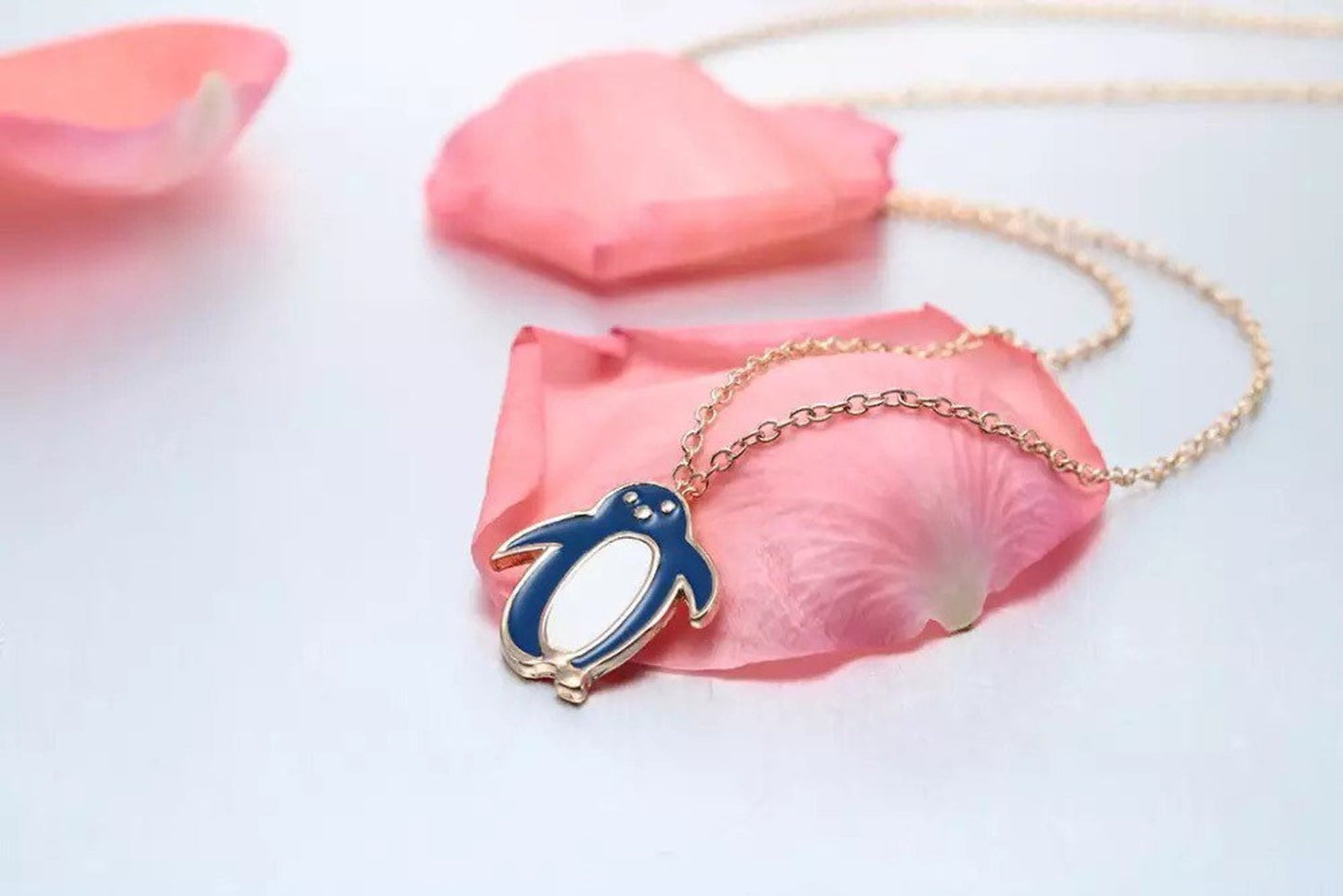 Blue Penguin Necklace