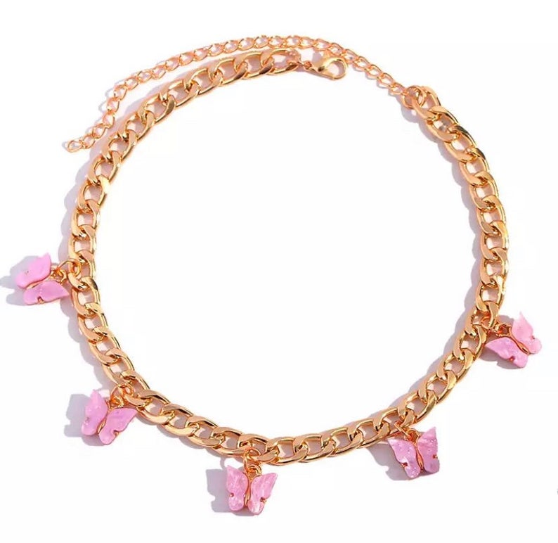 Butterfly Chain Choker