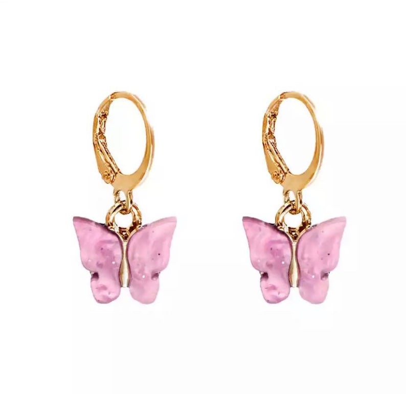 Dangle Butterfly Earrings