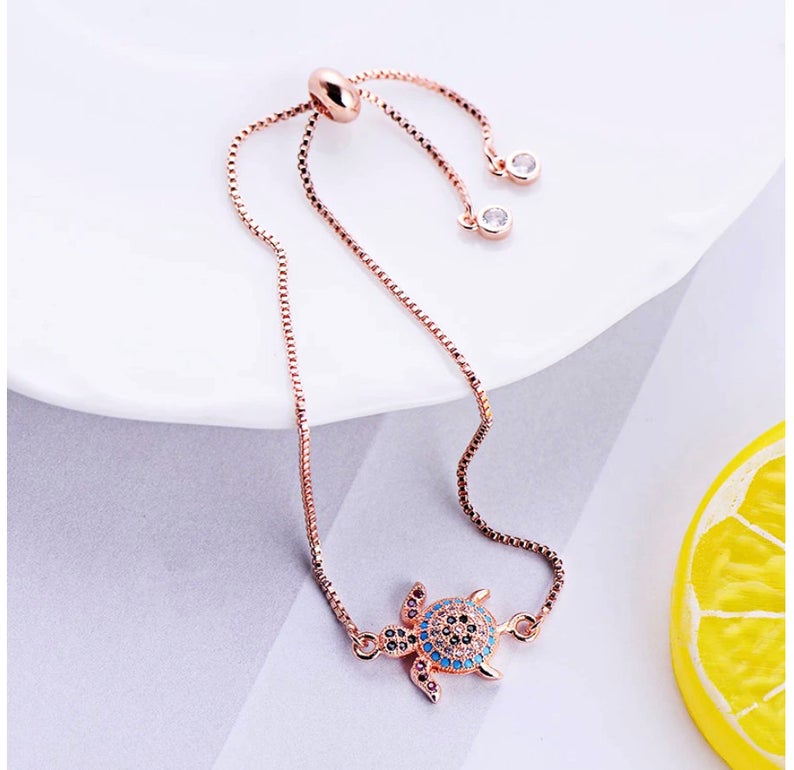 Rainbow Turtle Bracelet