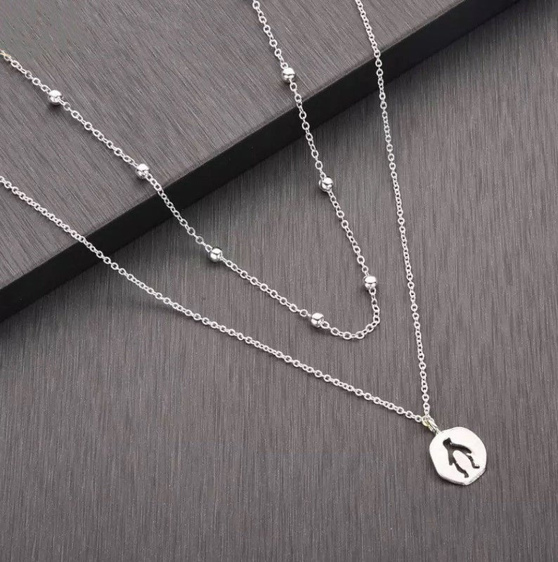 Penguin Choker And Chain Necklace