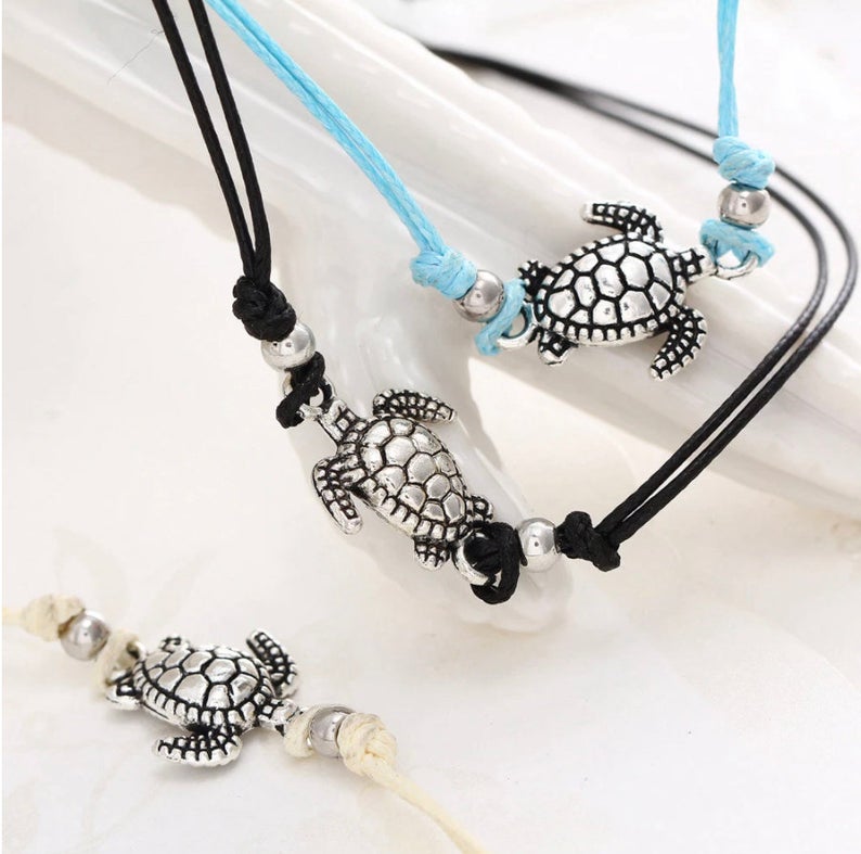 Turtle Charm Anklet