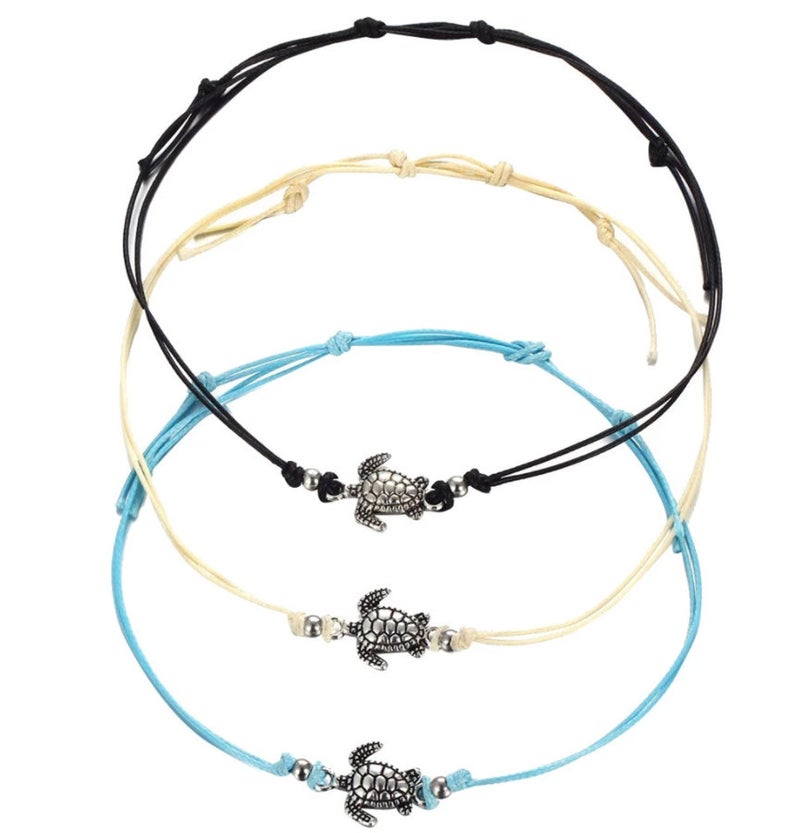 Turtle Charm Anklet