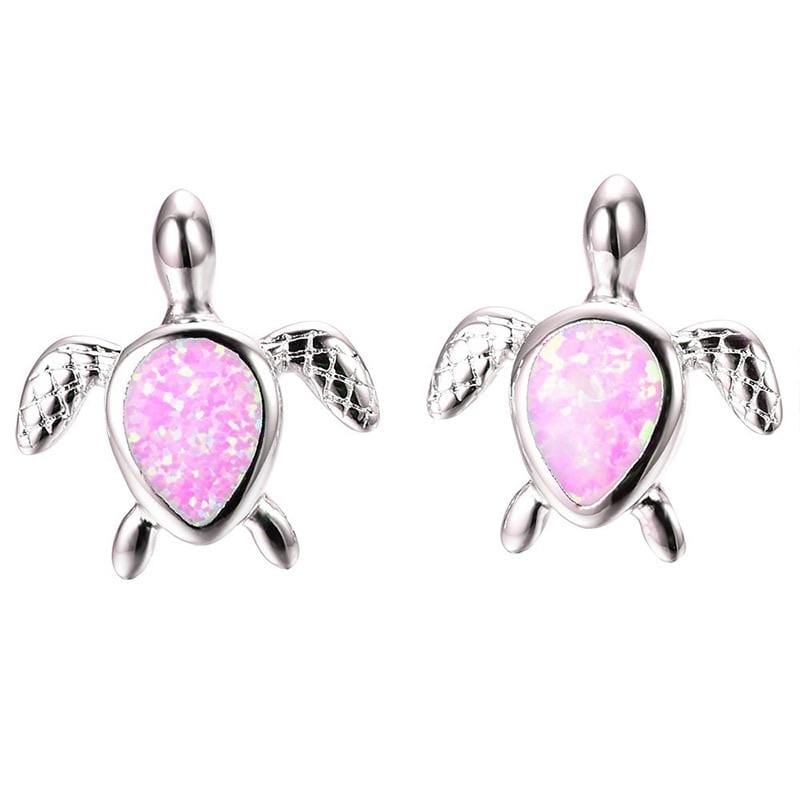 Opal Turtle Earrings 925