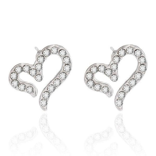 Diamond Heart Earrings