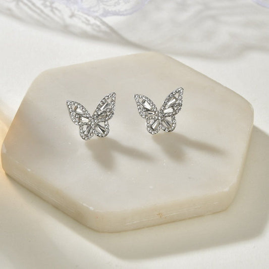 Diamond Sparkle Butterfly Earrings