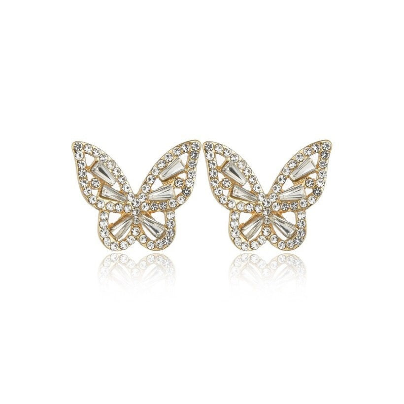 Diamond Sparkle Butterfly Earrings