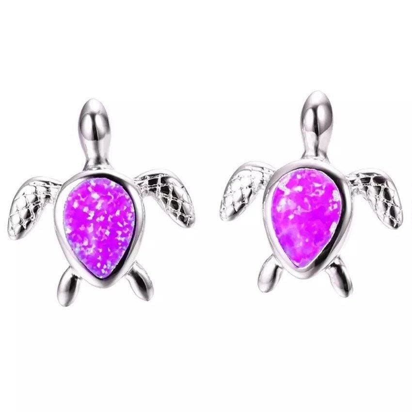 Opal Turtle Earrings 925