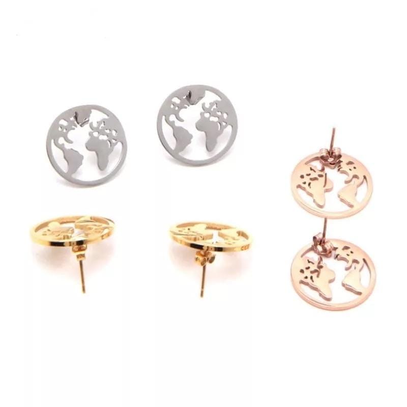 Earth Earrings - Silver
