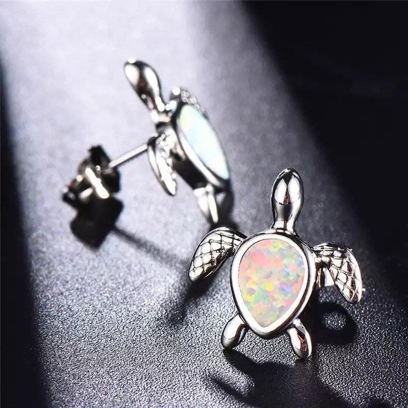 Opal Turtle Earrings 925