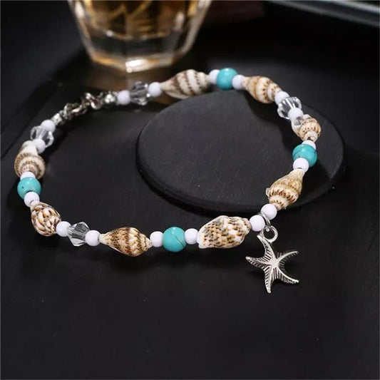 Aqua Starfish Anklet