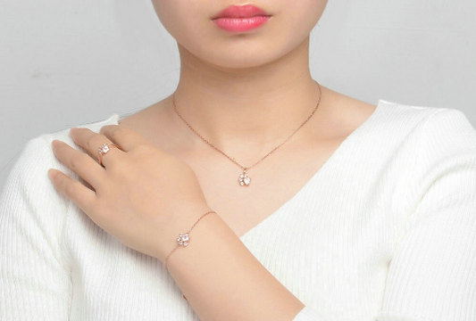 Rose Gold Paw Print Bundle