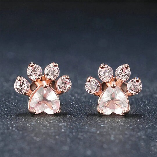 Rose Gold Paw Print Bundle