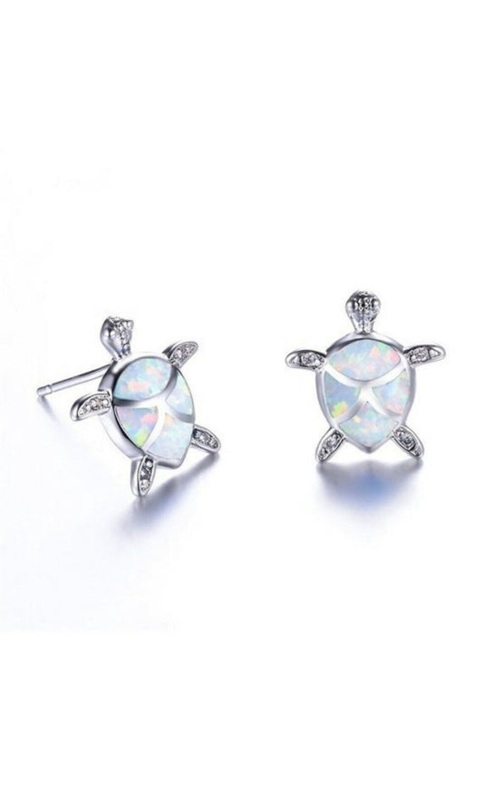 Opal Turtle Necklace and Earring Set