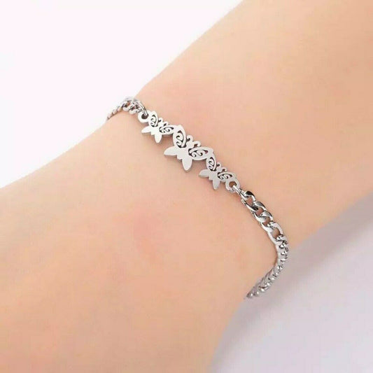 Silver Butterfly Bracelet