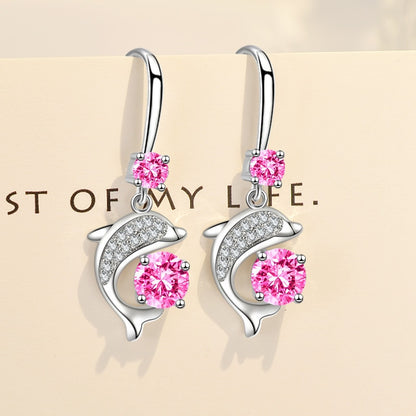 Sterling Silver Dolphin Earrings