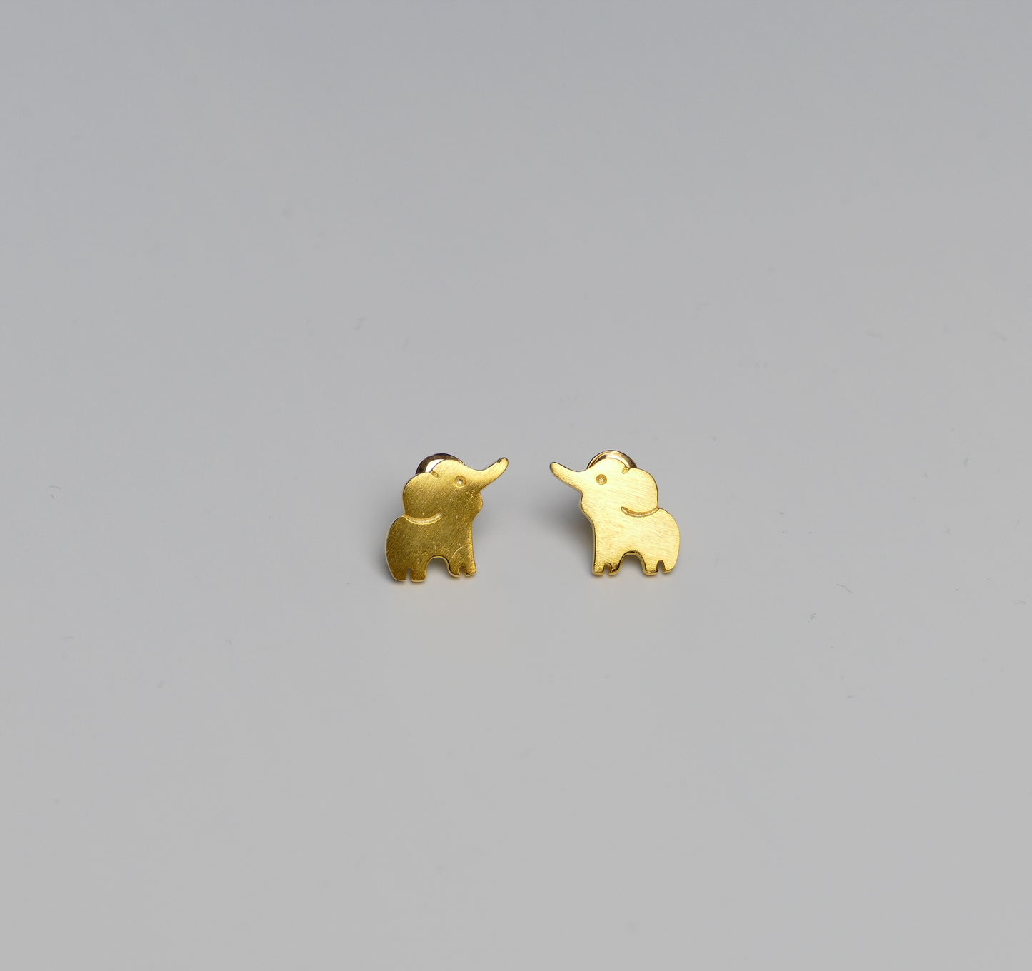 Gold Elephant Earrings