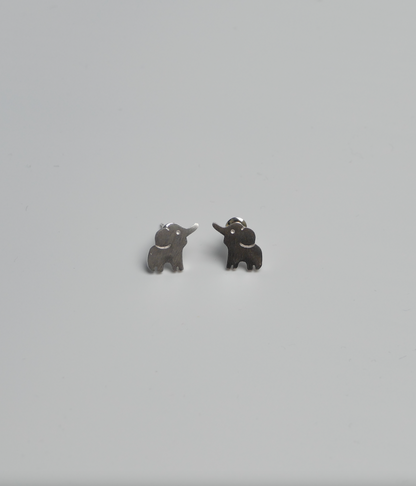 Gold Elephant Earrings