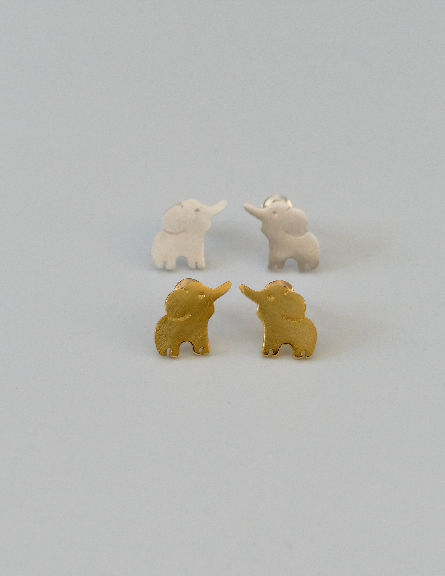 Gold Elephant Earrings
