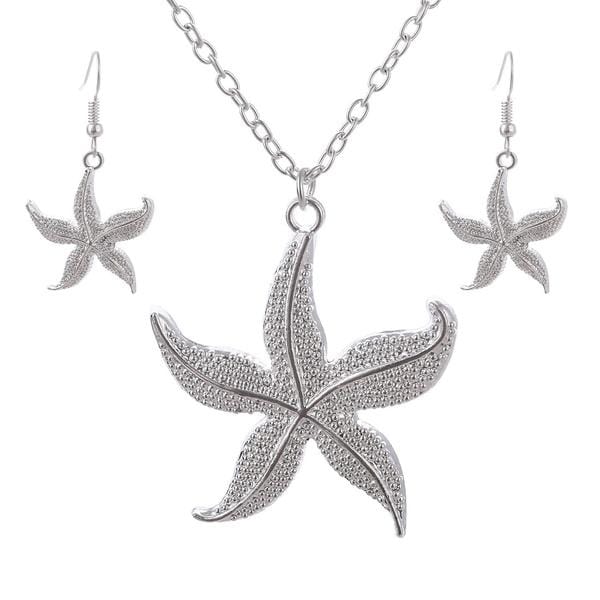 Starfish Earrings and Necklace set