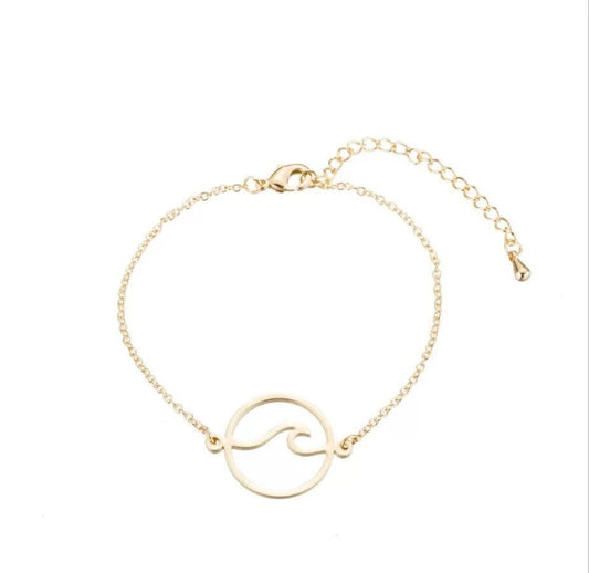 Tranquility Wave Bracelet - Gold