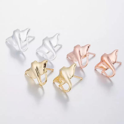 Mantaray Earrings - Rose Gold