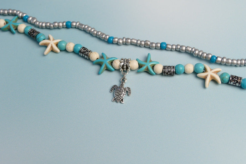 Beaded Turtle Anklet