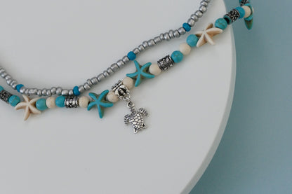 Beaded Turtle Anklet