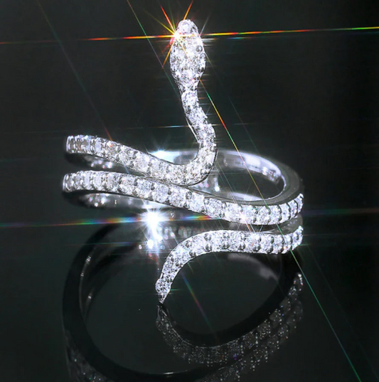 Diamond Snake Ring