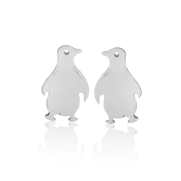 Penguin Earrings -Silver