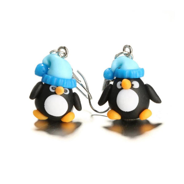 Dangle Penguin Earrings