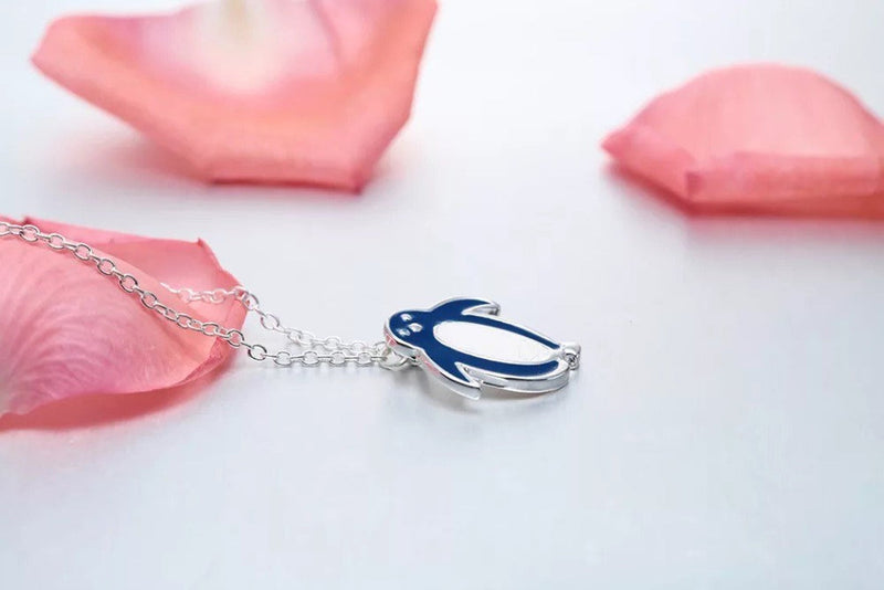 Blue Penguin Necklace