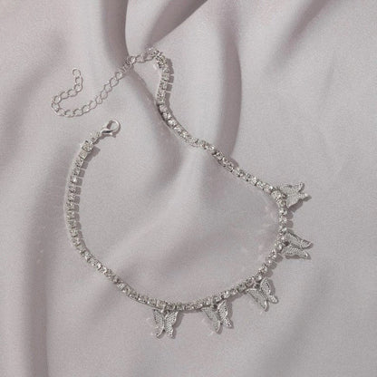 Sparkling Diamond Butterfly Necklace