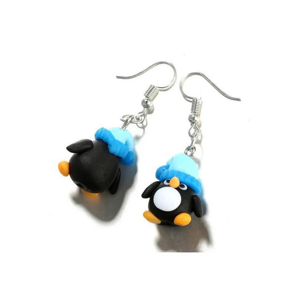 Dangle Penguin Earrings