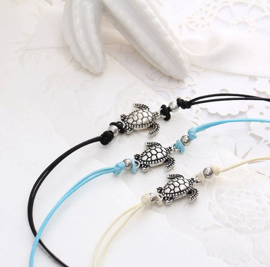 Turtle Charm Anklet