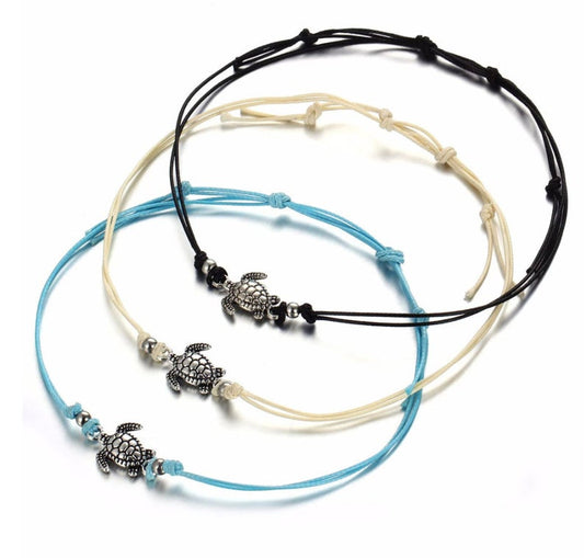 Turtle Charm Anklet
