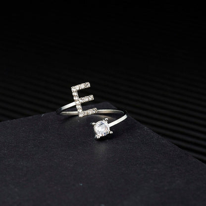 Initial Diamond Ring