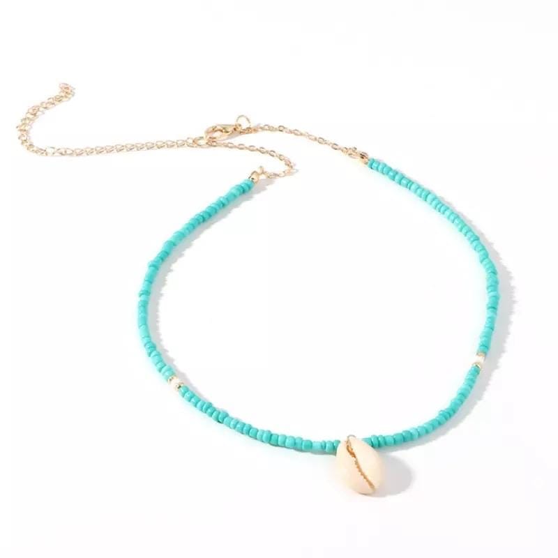 Aqua Shell Necklace