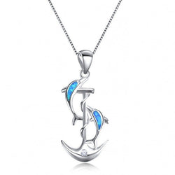 Dolphin Anchor Necklace