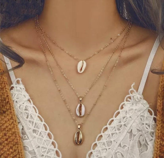 3 Piece Shell Necklace